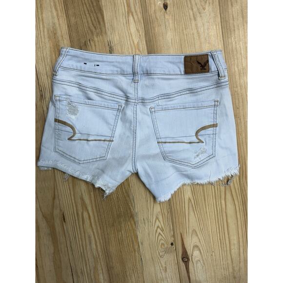 American Eagle Outfitters Midi Denim Light Blue Short Size 4 - Picture 6 of 8